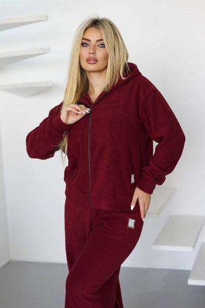 Костюм жіночий з флісу з капюшоном 50-52, 54-56, 58-60 (4кол) "AMBRE" недорого від прямого постачальника 2PLGU767-1060_v фото
