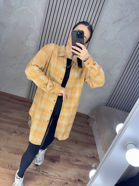 Удлиненная рубашка со стразами женская из хлопка и спандекса 5XL (2цв) "LADY" недорого от прямого поставщика AV866-073_жел_бир_v фото