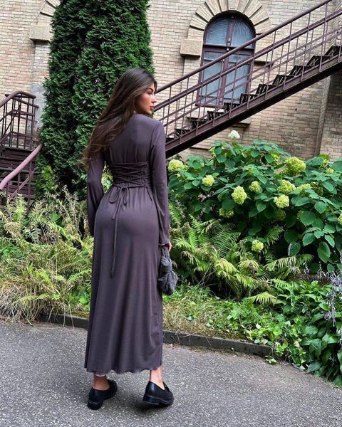 Платье женское из рубчика резинка 42-46, ONE SIZE (3цв) "AKIMOVA" недорого от прямого поставщика Sin1527-080v фото