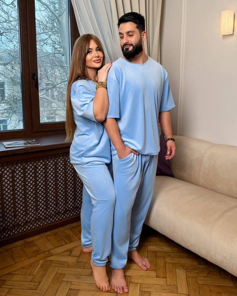 Костюм женский унисекс из велюра с футболкой и штанами 46-48, 50-52, 54-56 (4цв) "LARA" недорого от прямого поставщика Razg4413-15605_унисекс_женский_v фото