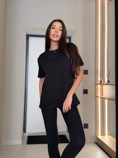 Футболка женская из куліра с ажурной хусткой ONE SIZE(42-46) (4цв) "CHAYKINA" недорого от прямого поставщика 2PLGU799-9981v фото