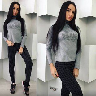 Гольф жіночий з французького трикотажу 42 "MILANI" недорого від прямого постачальника SIN2028-212_лого_шанель_v фото
