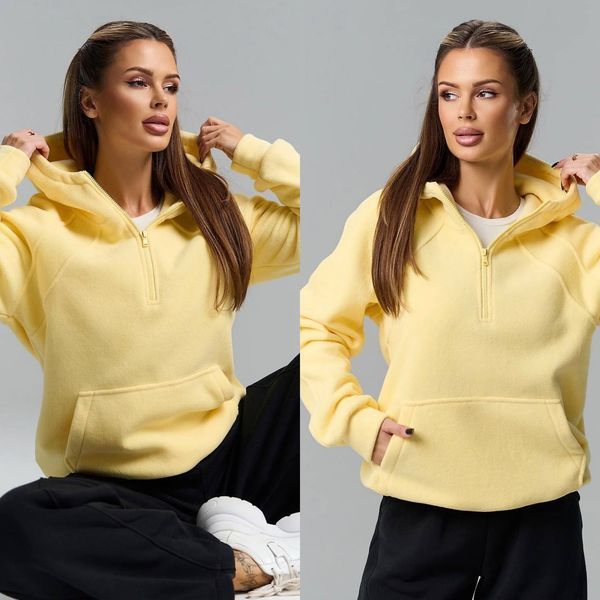 Худі жіноче з двостороннього флісу S, M, L, XL "REMISTORE" недорого від прямого постачальника Razg3591-SV778_желтый_v фото