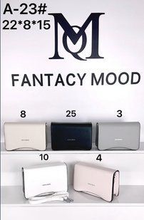 Сумка-клатч женская эко-кожа с ремешком 22*8*15 см. (5 цв.) "FANTACY MOOD" от прямого поставщика GU3625-A-23i фото