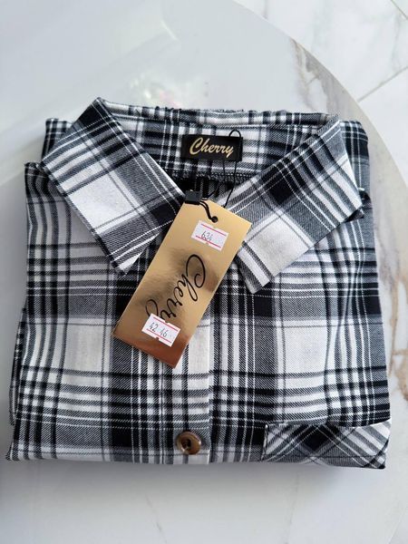 Костюм 2-ка жіночий фланельовий (сорочка + спідниця) oversize 42-46 (3 кв.) "CHERRY" від прямого постачальника Sin1486-634i фото