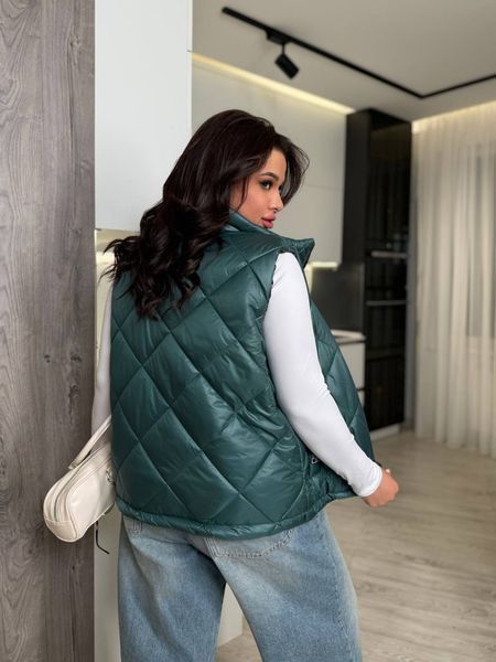Жилетка демісезонна жіноча плащівка 50-52,54-56,58-60 (4кв) "Luxe Style" від постачальника Rin2317-015t фото