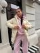 Пуфер женская стеганая куртка с капюшоном и поясом из лака 42-44, 46-48 "MOLLY FASHION" недорого от прямого поставщика 2PLGU788-808_цв_молочн_v фото 4