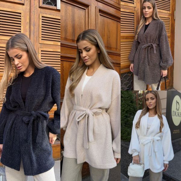 Кардиган женский из трикотажа альпака S, M, L, XL "REMISTORE" недорого от прямого поставщика Razg3591-SV662_бежевый_v фото