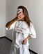 Футболка женская с надписью &laquo;just smile&raquo; из турецкого куліра 42, 48 "LK BRAND" недорого от прямого поставщика Rin4943-322_надпись_v фото 2