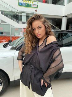Блузка жіноча штапель + сітка оверсайз "LEVMODA" від прямого постачальника Rin2331 -080a фото
