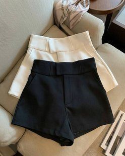 Шорты женские в стиле old money из костюмки 42-44, 44-46 (2цв) "LK BRAND" недорого от прямого поставщика Rin4943-388v фото