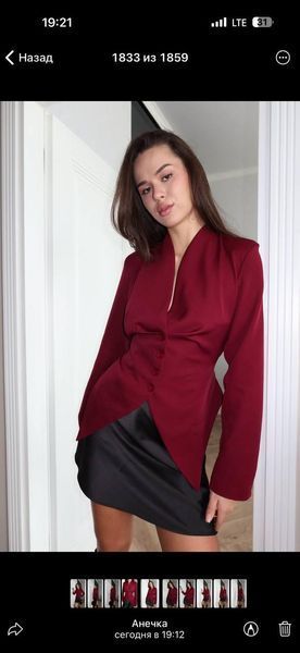 Жіночий піджак костюмка 42-44; 46-48 (4цв) "GLOSSY" недорого від прямого постачальника Rin850-034y фото