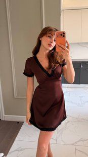 Платье женское из турецкого шелка с кружевом 42-44, 44-46 (5цв) "BLABLADRESS" недорого от прямого поставщика SIN824/825-1747v фото
