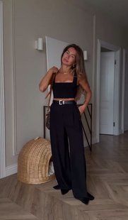 Брюки женские костюмка 42-44,46-48 "LADY" недорого от прямого поставщика AV866-052i фото