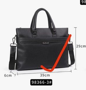 Сумка-портфель чоловіча з екошкіри на блискавці 29*39*6 см. "LEI" від прямого постачальника Ser3905-98366-3i фото