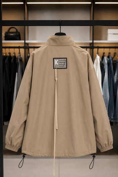 Жіноча вітровка oversize з плащової тканини 42-48, 50-54 (4кол) "ST. COUTURE" недорого від прямого постачальника 2PLGU1438-383_v фото