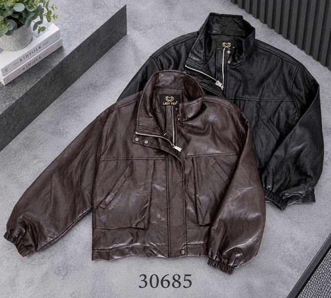 Куртка женская из экошкуры S, M (2цв) "OPTSHOP" недорого от прямого поставщика RIN1553-30685v фото