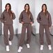 Теплый уютный костюм женский из турецкой трехнитки на флисе 42-44, 46-48 "LOOK AT ME" недорого от прямого поставщика AV5-10551_норма_мокко_v фото 2