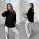 Рубашка оверсайз асимметричного кроя из вельвета S, M, L, XL "REMISTORE" недорого от прямого поставщика Razg3591-SV752_черный_v фото 4