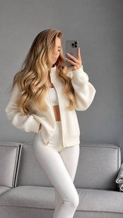 Кофта женская из кашемира с высоким воротом и застежкой на молнии oversize (8цв) "ASPERAMO" недорого от прямого поставщика Rin1545-щеv фото