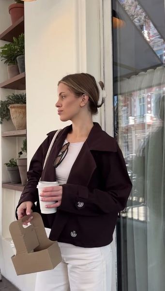Укорочений тренч жіночий з високоякісного котону 42-46 (5кол) "GLOSSY" недорого від прямого постачальника Rin850-043v фото