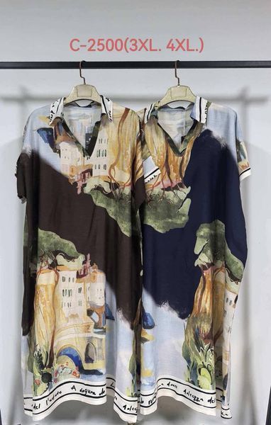 Сукня жіноча з віскозного шовку 3XL, 4XL "MALUK" недорого від прямого постачальника AV4907-2500_пр_пейзажи_v фото