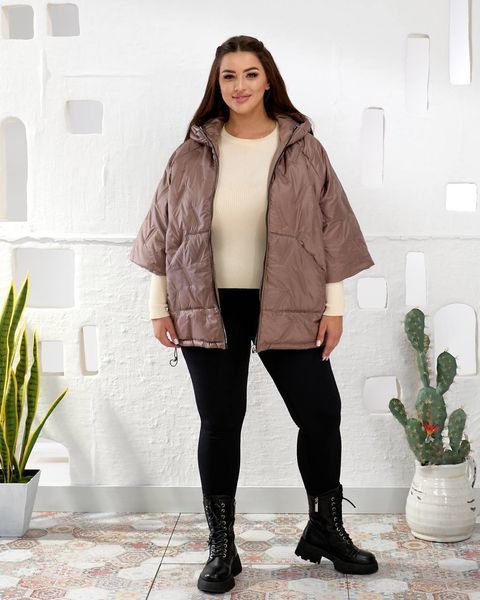 Жилет жіночий з плащівки з декором з стразів у стилі oversized 50-52, 54-56, 58-60 (7кол) "VIRAMODA" недорого від прямого постачальника RIN2322-718v фото
