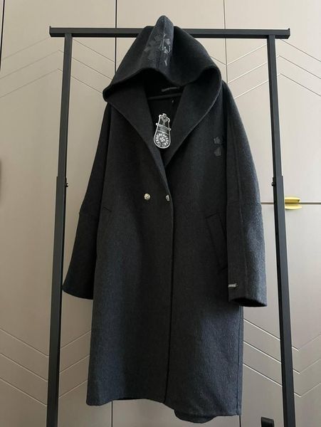 Пальто женское кашемировое с капюшоном 50-54(3 кол.) "Papafashion " недорого от прямого поставщика Razg6260-4302a/батал фото