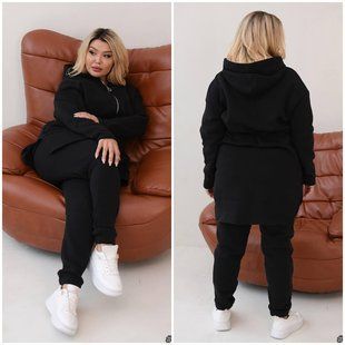 Костюм жіночий тренитка на флісі кардиган + штани 48-50,52-54 (2кв) "MICHEL" від прямого постачальника 2PLBeg1371-1979a фото
