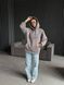 Худі жіноче з написом тринитка на флісі oversize (4кв) "GLOSSY" від прямого постачальника Rin850-022y фото 8