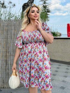 Женское платье штапель 50-52;54-56;58-60 "VLADA" недорого от прямого поставщика Rin4949-1090y/2 фото