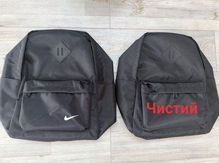 Рюкзак черный городской nike с передним карманом 36*28*14 см "KENGURU" недорого от прямого поставщика GU3512-160808f_рюкзак_v фото