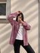 Стильная женская рубашка в клетку из фланели с деликатными камнями oversize (2цв) "ASPERAMO" недорого от прямого поставщика Rin1545-7101_пр_кл_роз_сер_v фото 3