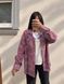 Стильная женская рубашка в клетку из фланели с деликатными камнями oversize (2цв) "ASPERAMO" недорого от прямого поставщика Rin1545-7101_пр_кл_роз_сер_v фото 2