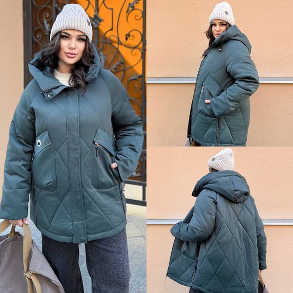 Куртка женская зимняя на холлофайбере 54,56,58,60,62 (4 цв) "LARA-2" недорого от прямого поставщика Razg4409-4301t фото