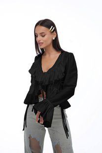 Топ женский из американского крепа жатка S-L "MUSE" недорого от прямого поставщика 2PLGU1432-110v фото