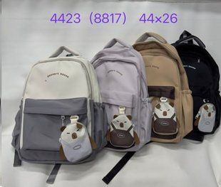 Рюкзак з переднім карманом і декоративною підвіскою 44&times;26 (4кол) "BAGFON'S" недорого від прямого постачальника GU3604/3605-4423v фото