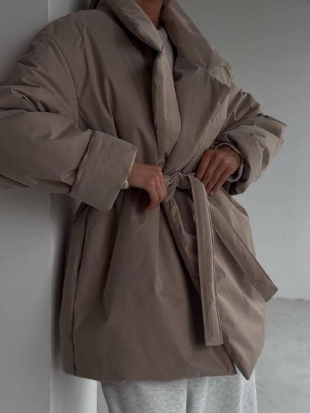 Женская зимняя куртка плащевка на запах 42-44; 46-50(5цв) "PapaFashion"от прямого поставщика Razg6260-4265y фото