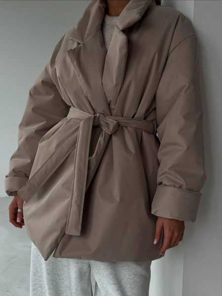 Женская зимняя куртка плащевка на запах 42-44; 46-50(5цв) "PapaFashion"от прямого поставщика Razg6260-4265y фото