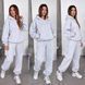 Теплый уютный костюм женский из турецкой тринитки на флисе 50-52 "LOOK AT ME" недорого от прямого поставщика AV5-10551_батал_меланж_v фото 2