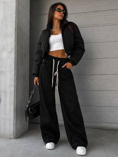 Джинсы женские на резинке из джинса черного 42-44, 46-48, 50-52, 52-54 "ST. COUTURE" недорого от прямого поставщика 2PLGU1438-388v фото