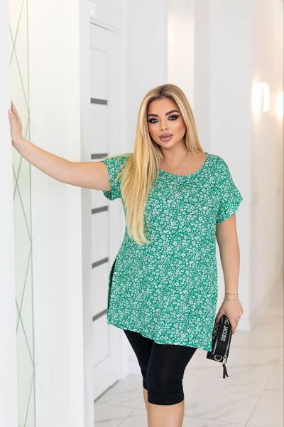 Туника женская трикотаж рубчик 50-52, 54-56, 58-60, 62-64 (4цв) "MaNaShop" от прямого поставщика Rin2315-189t фото