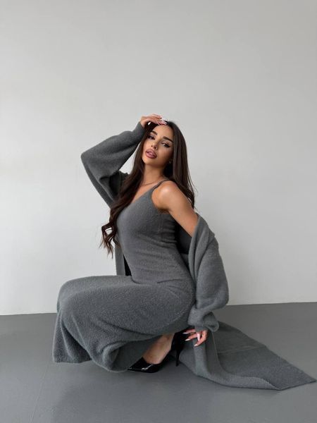 Женский костюм с кардиганом из ангоры ONE SIZE (2цв) "OPTSHOP" недорого от прямого поставщика RIN1553-2065v фото