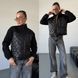 Бомбер жіночий з м'якої вовни та стьоганої плащівки S, M, L, XL "REMISTORE" недорого від прямого постачальника Razg3591-SV704_чер_v фото 1