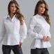 Рубашка женская из котона с классическим воротником и длинными рукавами S, M, L, XL "REMISTORE" недорого от прямого поставщика Razg3591-SV755_белый_v фото 4