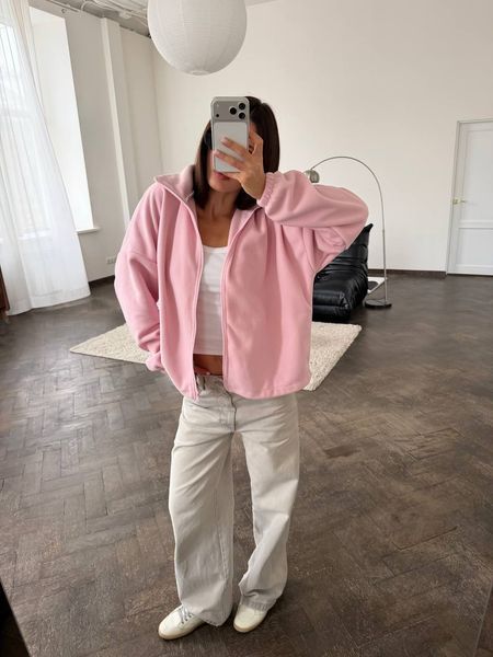 Флисовая кофта женская на молнии из флиса ONE SIZE (4цв) "GLOSSY" недорого от прямого поставщика Rin850-055v фото