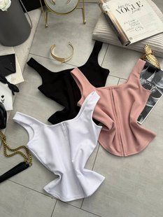 Топ женский на гачках из креп дайв ONE SIZE (3цв) "OSIPOVA" недорого от прямого поставщика RIN4962-823v фото