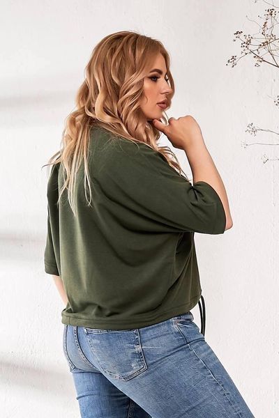 Свитшот женский с карманом впереди двунить 50-52, 62-64 "LEVMODA" недорого от прямого поставщика Rin2331-465a фото