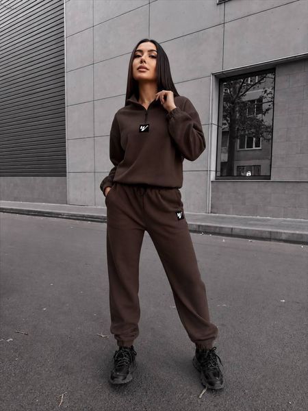Костюм женский теплый и стильный из флиса полар S-M, L-XL (6цв) "VITVIELLI" недорого от прямого поставщика Av4909-120_нашивка_лого_v фото