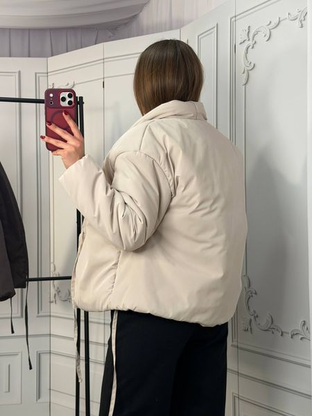 Стильная женская куртка на запах из плащевки S, M, L, XL (2цв) "BONJOUR" недорого от прямого поставщика RIN1551-8088v фото